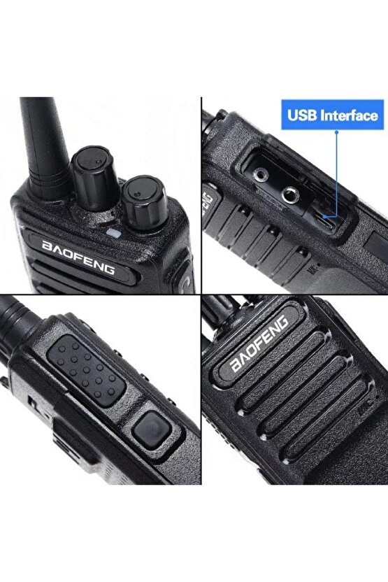 2li C8 V2 V78 Usb Şarj Pmr Telsiz Inşaat Şantiye Av Gezi Zor Koşul Vale Telsizi