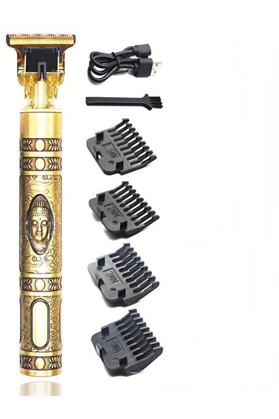 Vintage T9 Tıraş Makinesi Profesyonel Saç Sakal Düzeltme Makinesi