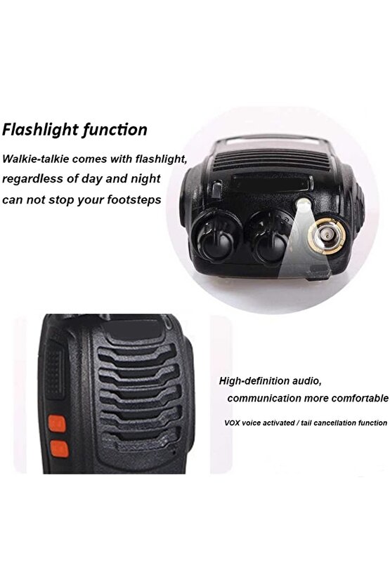 12 Adet Güvenlik Otopark Vale Otel Motel Tatil Köyü El Telsizi Baofeng Retevis Axe Radio