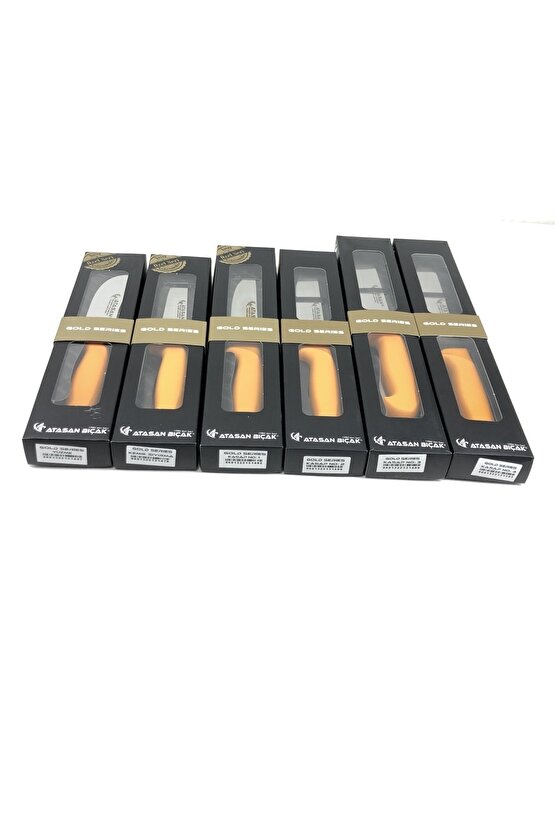 Atasan Gold Series Yüzme Sıyırma ve Kasap 6lı Bıçak Seti Yüksek Karbonlu Çubuk Çelik