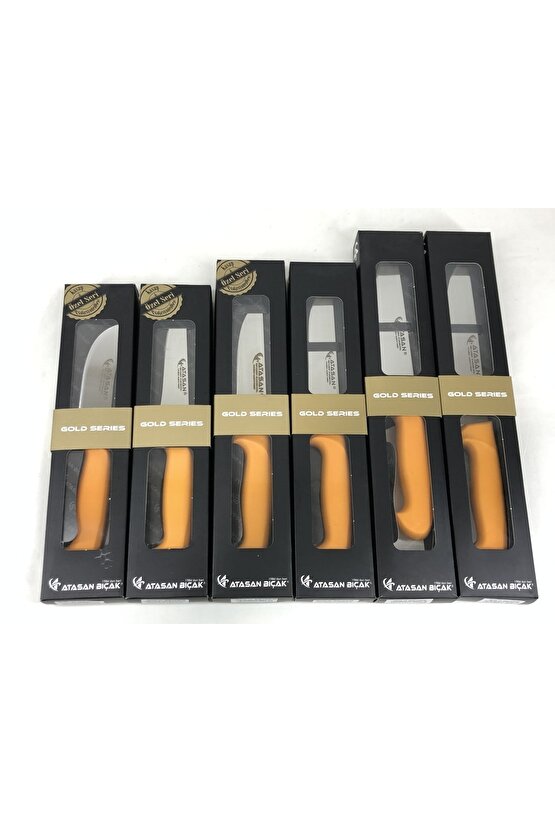 Atasan Gold Series Yüzme Sıyırma ve Kasap 6lı Bıçak Seti Yüksek Karbonlu Çubuk Çelik