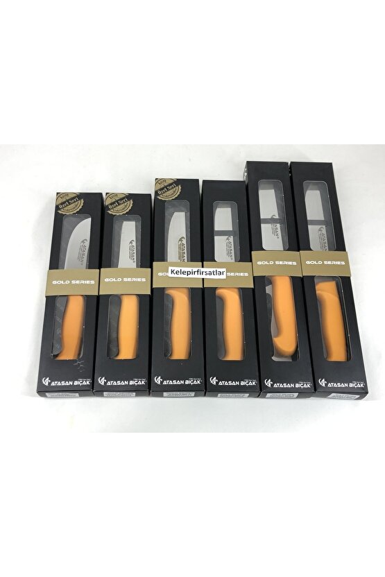 Atasan Gold Series Yüzme Sıyırma ve Kasap 6lı Bıçak Seti Yüksek Karbonlu Çubuk Çelik