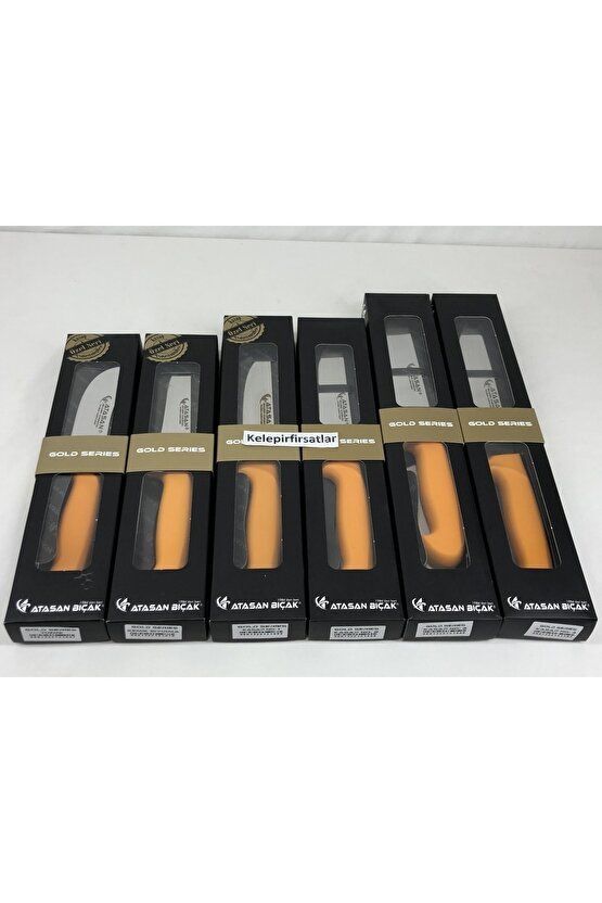 Atasan Gold Series Yüzme Sıyırma ve Kasap 6lı Bıçak Seti Yüksek Karbonlu Çubuk Çelik