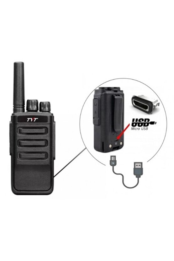 1 Adet Tyt Telsiz Pmr 446 El Telsizi Tekli Paket Kulaklık Hediyeli