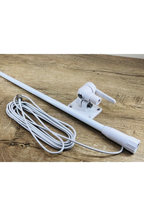 Marin Band Beyaz Fiber Anten VHF Bandı Deniz Telsizi Anteni 110 Santim