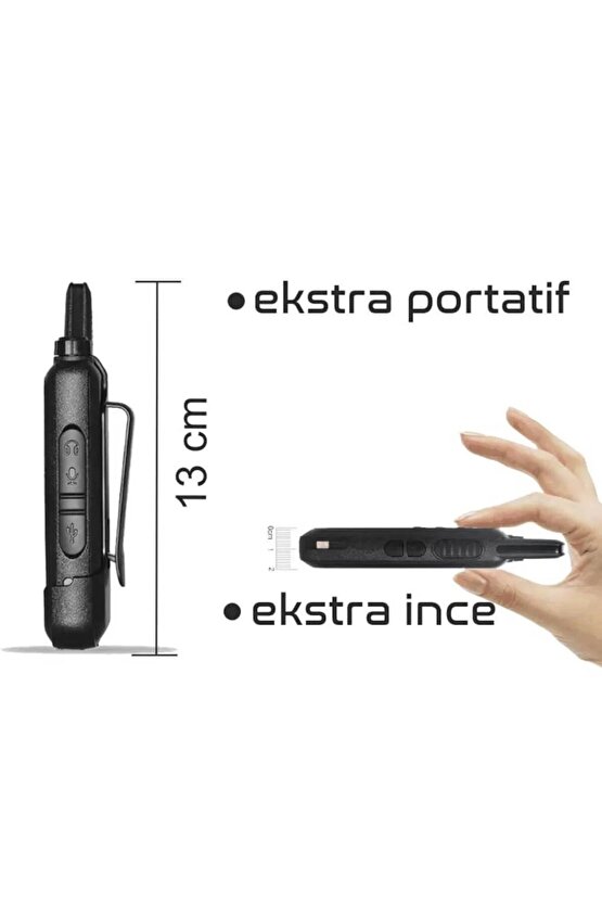 Pmr 446 Lisanssız Yeni Tasarım Type-c Şarjlı El Telsizi