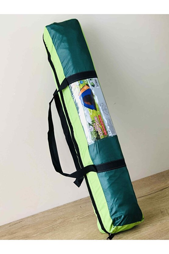 4 Kişilik Ince Yazlık Çadır Ultra Hafif Taşıma Çantasında Yeşil Renkli Kamp Çadırı