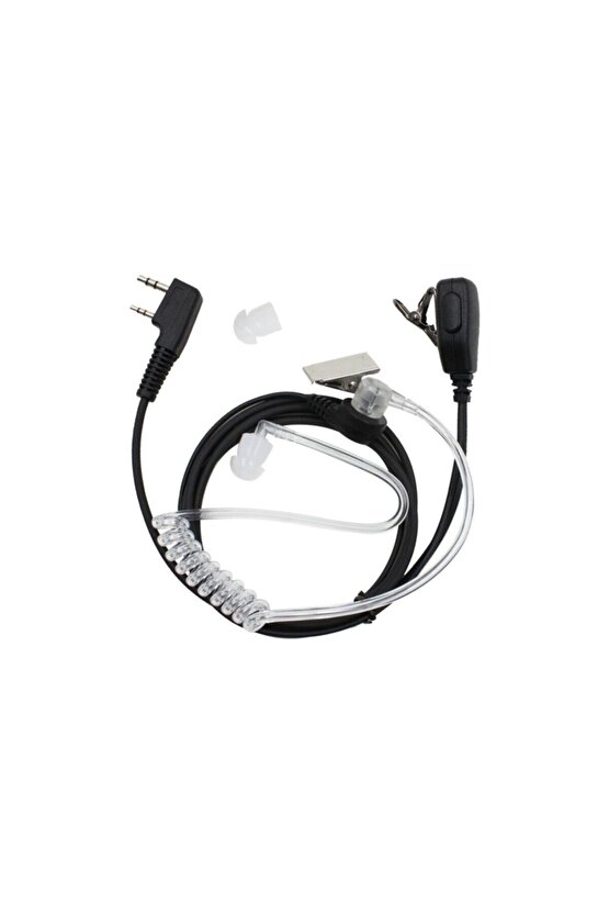 Akustik Hortumlu Telsiz Kulaklığı Siyah Baofeng-kırısun-sfe-wouxun-tyt