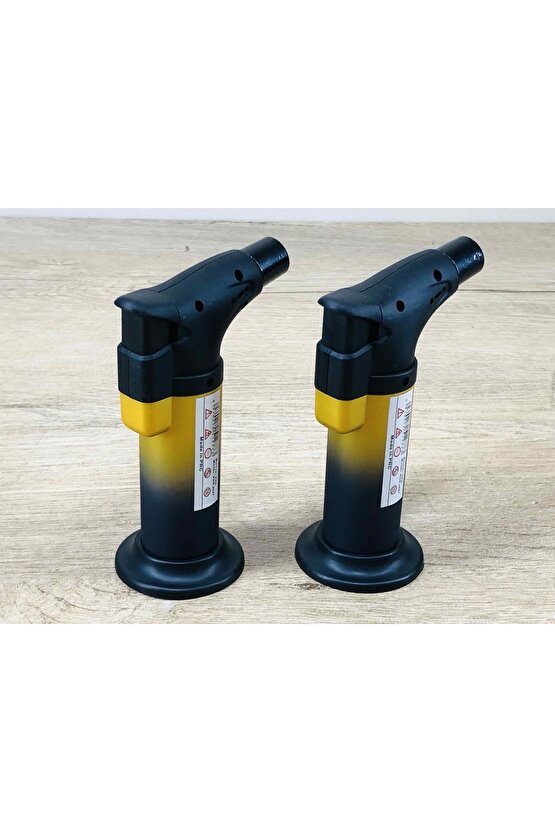 Turbo Alevli Jet Pürmüzlü Portatif Çakmak Kamp Mutfak Karavan Piknik Mangal