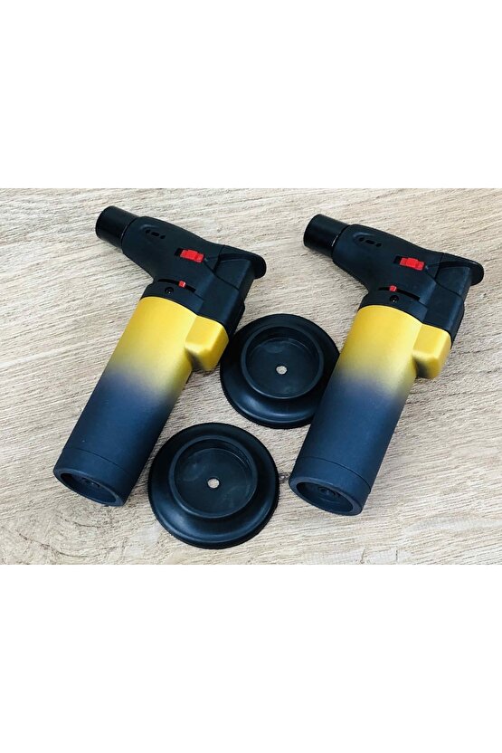 2 Tane 1300 Derece Profesyonel Pürmüz Alev Çakmak Orta Boy Tourch Ateşleyici