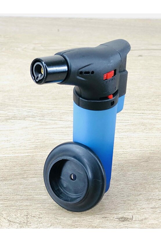 Masa Için Pürmüz Çakmak Mavi Jet Alevli