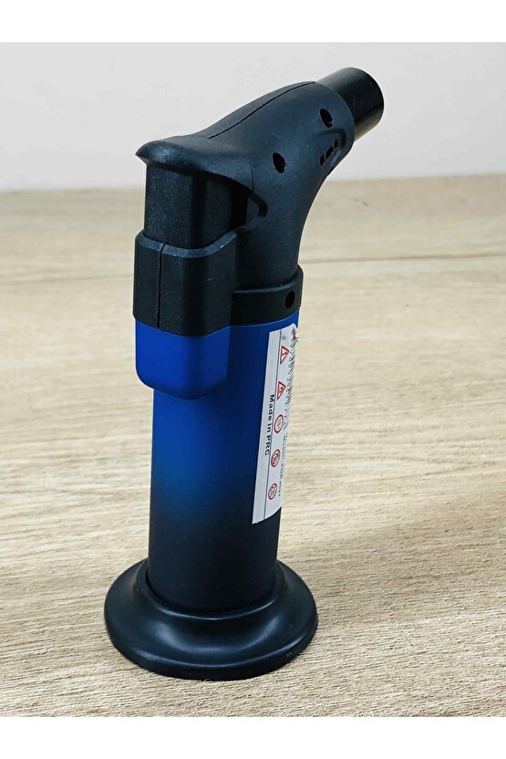 Mavi Alevli Puro Çakmağı Pürmüzlü Jet Alevli Çakmak