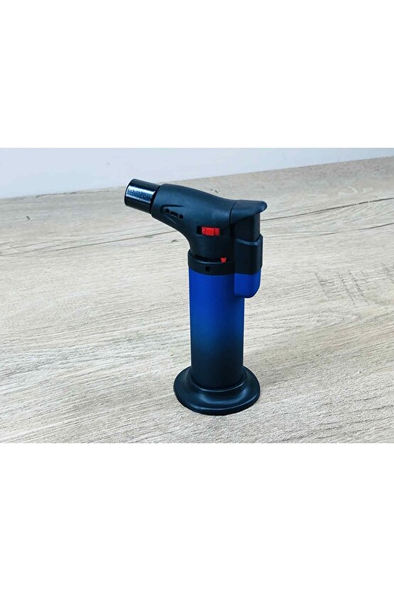 Mavi Alevli Puro Çakmağı Pürmüzlü Jet Alevli Çakmak