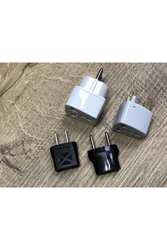 Uluslararası Seyahatler Için Elektrik Priz Dönüştürücü Pratik Set