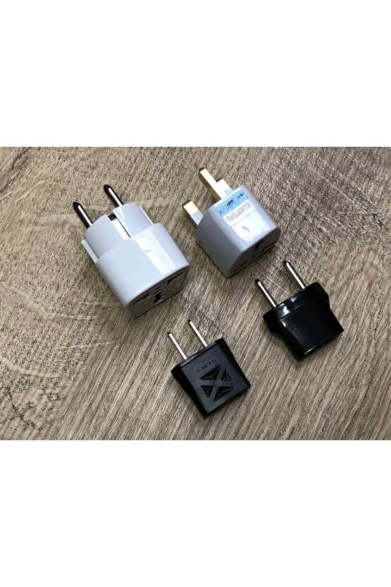 Uluslararası Seyahatler Için Elektrik Priz Dönüştürücü Pratik Set