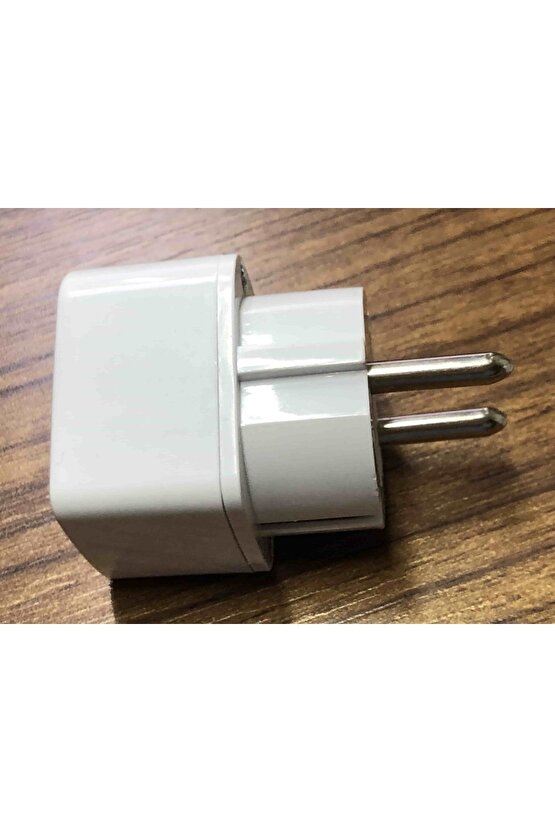 Universal Çevirici Priz Amerikan Ingiliz Fiş Dönüştürücü Türk Tipe Çeviren Başlık 10lu Paket