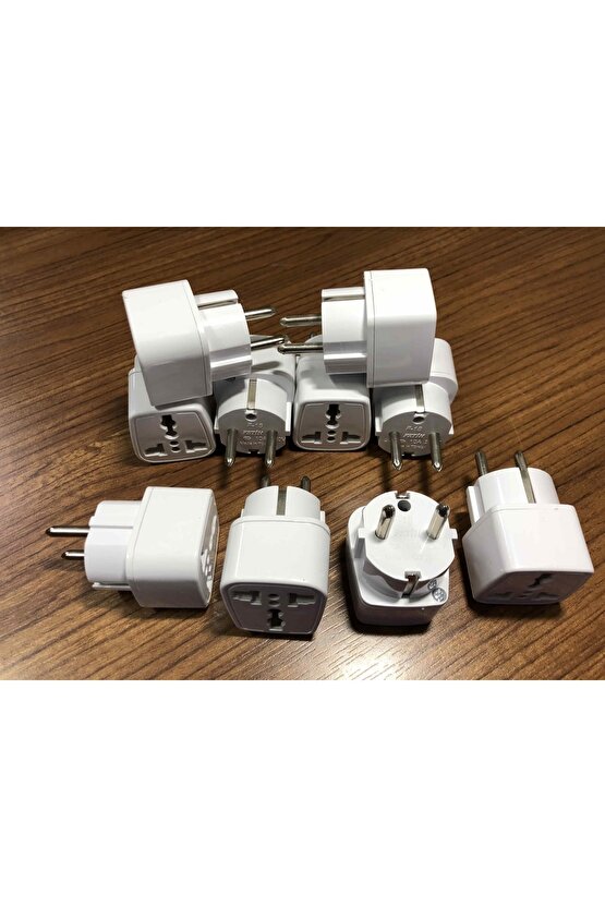 Amerika Ingiltere Avusturalya Elektrik Prizini Türk Topraklı Ucuna Çevirici Fiş Ucu 10 Adet