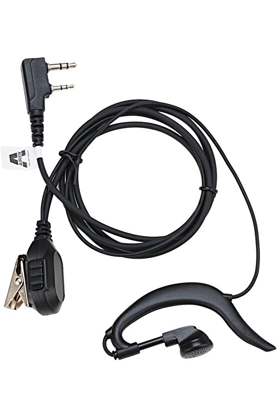 Bas Konuş Özellikli Mikrofonlu Siyah Telsiz Kulaklık Motorola Hyt El Telsizi Uyumludur