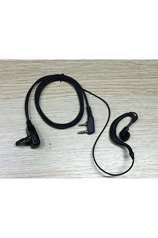 Çift Pinli Hyt Motorola Hytera El Telsizi Için G Tipi Kablolu Telsiz Kulaklık Uyumlu