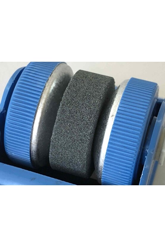 Mavi Plastik Çift Taraflı Bıçak Bileme Taşi