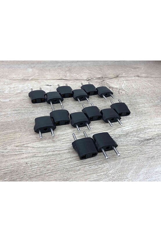 14 Adet Amerika Uçlu Prizlerini Türkiye Uçlu Pirize Çevirien Dönüştürücü Adaptör Yerli Üretim