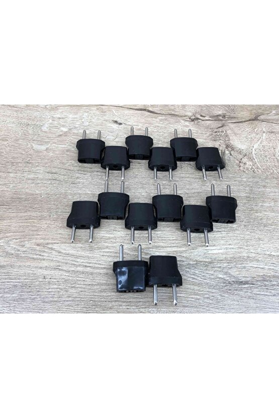 14 Adet Amerika Uçlu Prizlerini Türkiye Uçlu Pirize Çevirien Dönüştürücü Adaptör Yerli Üretim