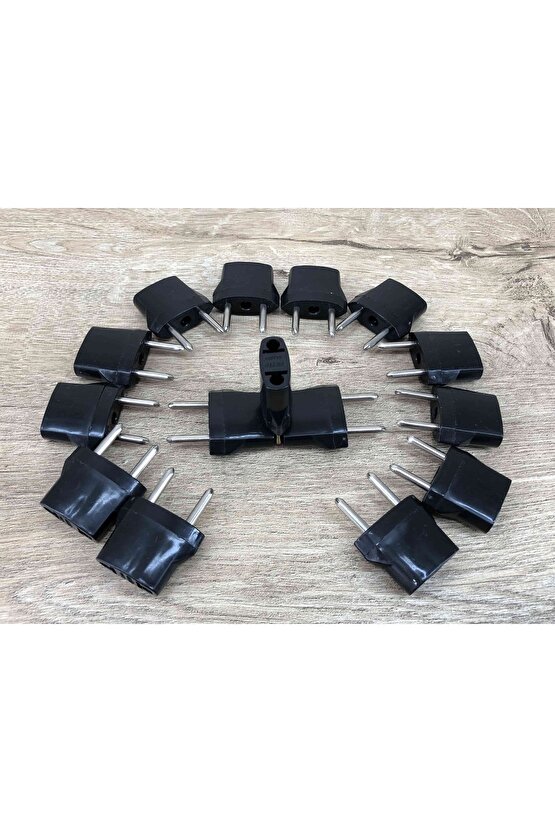 15 Adet Pratik Kullanım Türk Tipi Elektrik Priz Çevirici Yerli Üretim Kaliteli Plastik