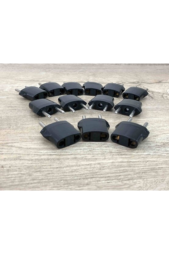 13 Adet Amerika Uçlu Prizlerini Türkiye Uçlu Pirize Çevirien Dönüştürücü Adaptör Yerli Üretim