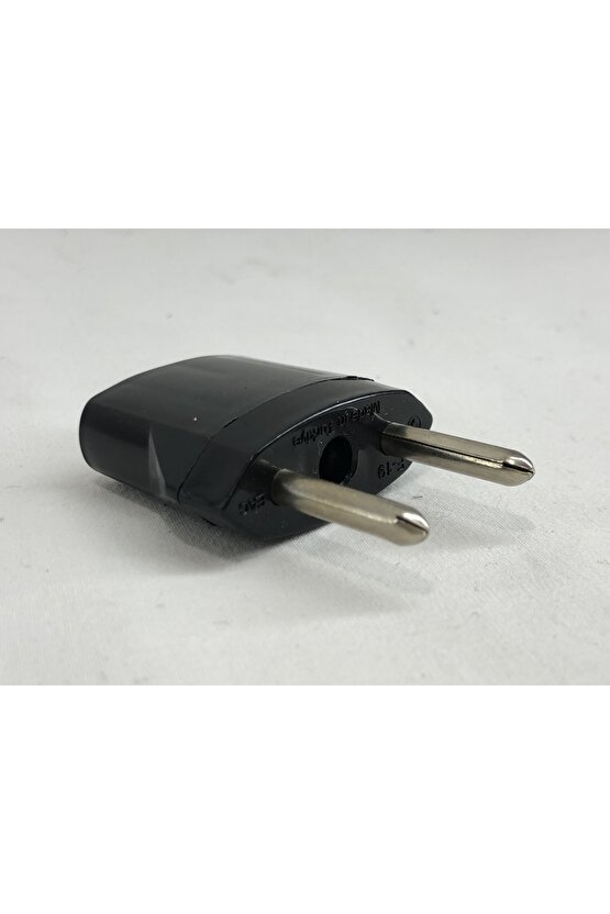 Amerika Dan Gelen Elektronik Cihazların Fiş Ucunu Türk Prizine Çevirici Siyah Plastik Adaptör