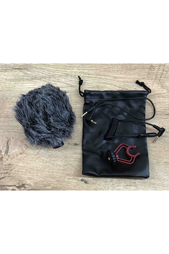 Paleon Kamera Için Consender Mikrofon Çift Kablolu Youtube Tiktok Canlı Yayın Mikrofonu