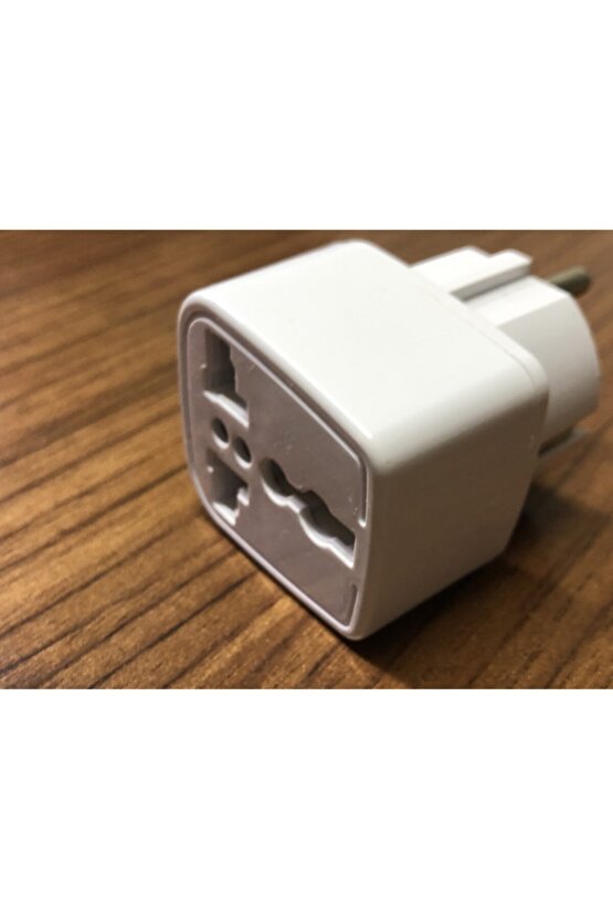 Kaliteli Amerikan America Priz Tipini Türk Ucuna Çevirmek Için Kare Tip Dönüştürücü Beyaz Piriz