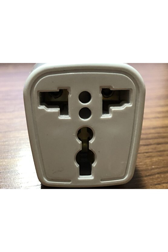 Kaliteli Amerikan America Priz Tipini Türk Ucuna Çevirmek Için Kare Tip Dönüştürücü Beyaz Piriz