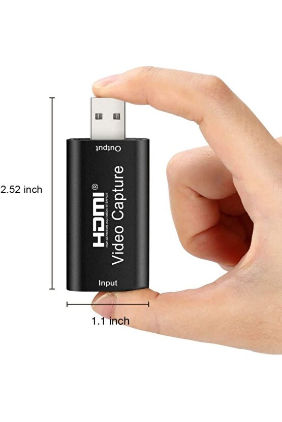Hdmı Video Capture Usb 2.0 To Hdmi Çevirici Dönüştürücü Adaptör