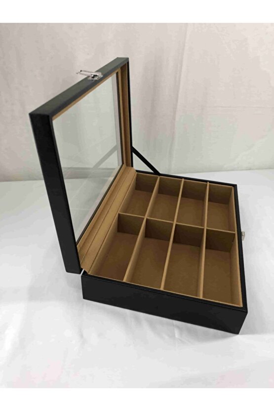 Özel El Yapımı Türk Malı 8 Ayrı Bölümlü Gözlük Saklama Kutusu