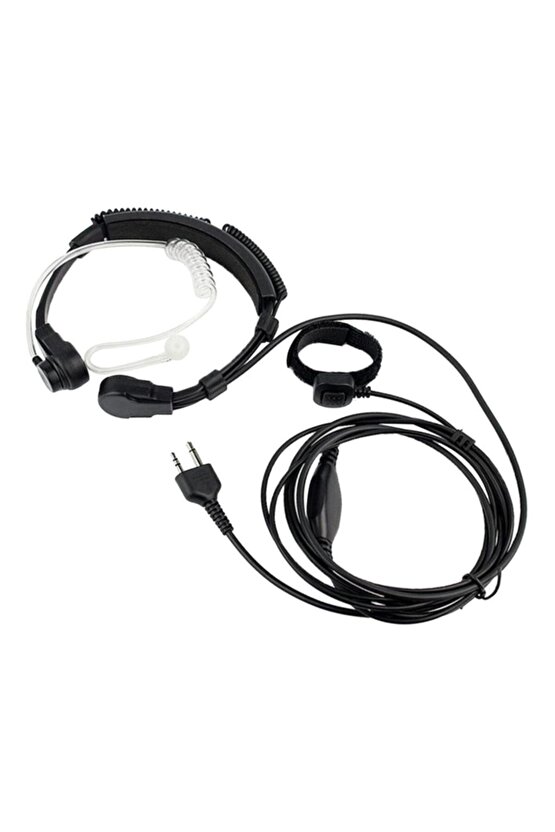 Baofeng Uv-5r Uv-5re Uv-5ra Wouxun Kenwood Tyt Wln Teknoben Şeffaf Akustik Boaz Kulaklık Seti Uyumlu