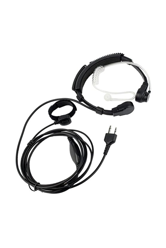 Yamaç Paraşütü Airsoft Gizli Servis Ajan Tipi Şeffaf Akustik Telsiz Mikrofon Kulaklık Seti