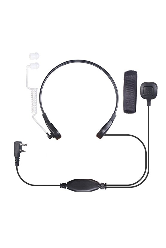 Askeri Tıp Gizlenebilir El Telsizi Şeffaf Akustik Mikrofon Kulaklık Seti Polis Jandarma Güvenlik