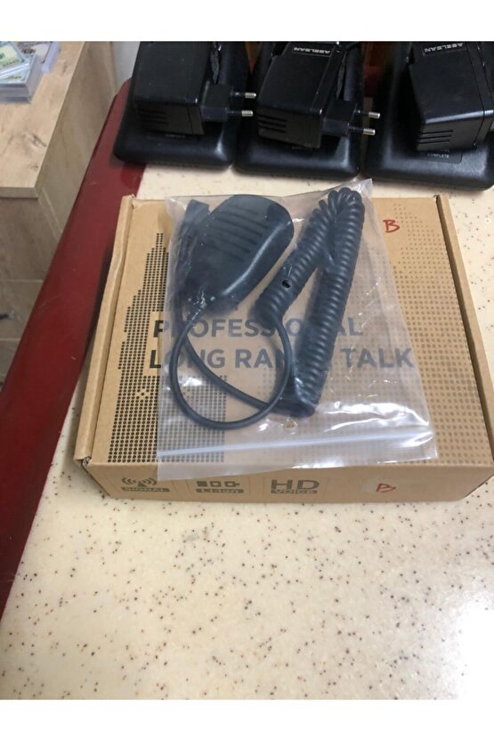 Su Geçirmez El Telsiz Plastik Mikrofon Tc-1000 Pmr Band Uhf El Telsizi Için Yaka Mikrofonu