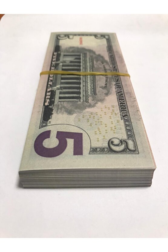 100 Adet 5 Dolar Geçersiz Sahte Düğün Parası Oyun Parası 100x5 Dolar
