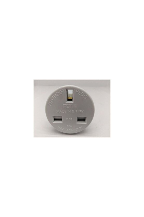 Ingiliz Fiş Topraklı Çevirici Adaptör F-09 1 Adet