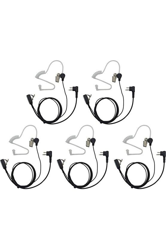 5 Adet Zt-v68 Uhf 400-470mhz Profesyonel Telsiz Kulaklığı Akustik Şeffaf Kulaklık