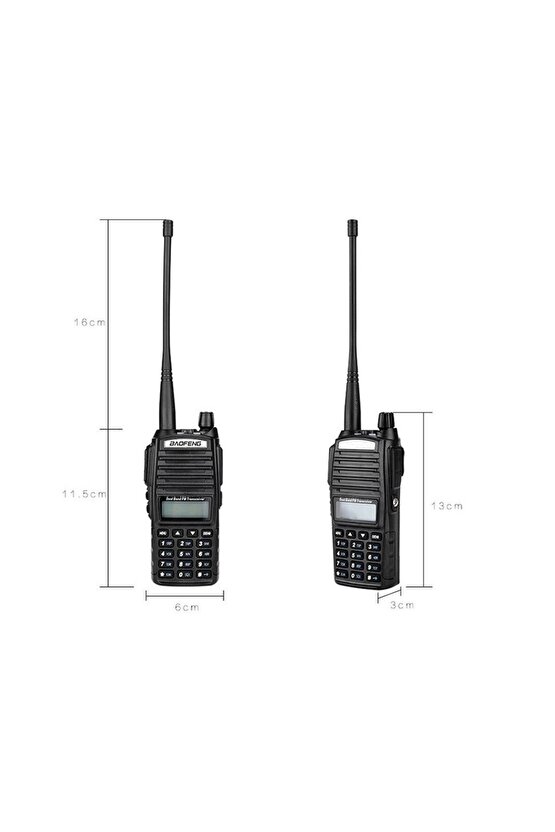Uv-82 Dual Band El Telsizi TRT BANDROLLÜ Çift PTT Kulaklık Hediye