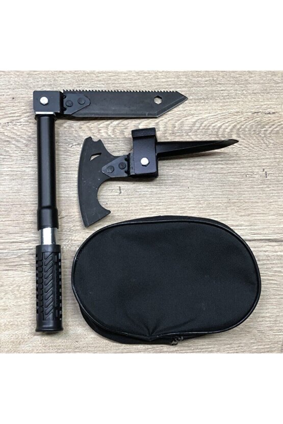 Çok Fonksiyonlu Katlanabilen Kaliteli Paslanmaz Çelik Bıçak Testere Çapa Balta Çekiç Seti