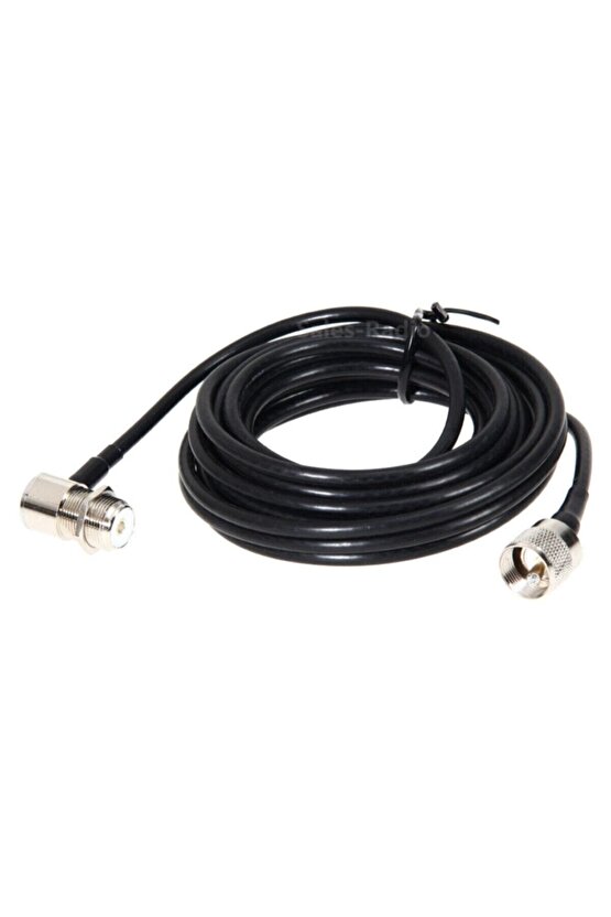 4.4 mt Rg-58 Cb Halk Bandı Amatör Telsiz Araç Anteni Montaj Kablosu Kablo Uhf Pipo Konnektör