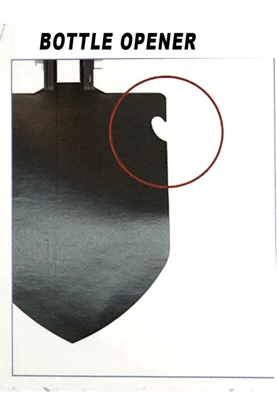 Türk Malı Özel Siyah Branda Çantasında Paslanmaz Çelik Katlanır Kürek