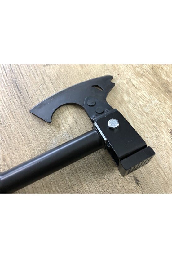 Bahçe Için Nacak Tipi Paslanmaz Çlik Balta Çekiç Seti Kaydırmaz Sap Yeşil Çantalı