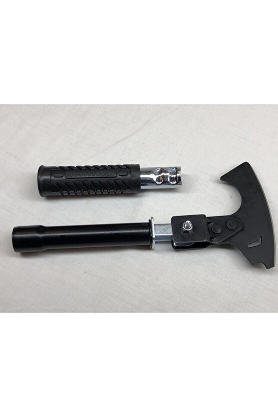 Türk Malı Özel Yeşil Kamuflaj Çantasında Sökülebilen Kaliteli Hafif Çelik Pratik Balta