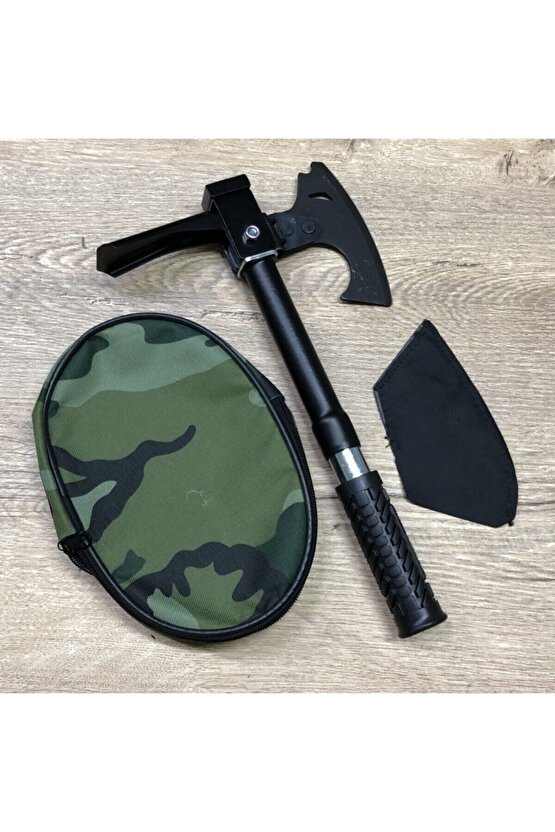 Özel Çantasında Siyah Keser Balta Çekiç Seti Çok Fonksiyonlu Pratik Katlanabilir