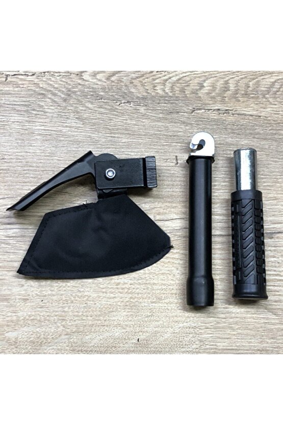 Özel Çantasında Siyah Keser Balta Çekiç Seti Çok Fonksiyonlu Pratik Katlanabilir