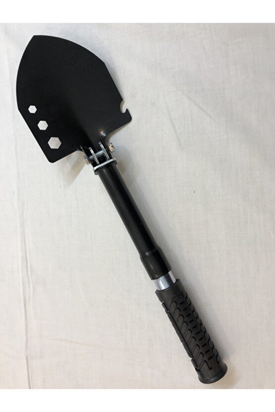 Mavi Kamujlaj Çantasında Paslanmaz Çelik Katlanır Kürek